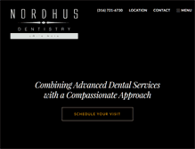 Tablet Screenshot of nordhusdentistry.com